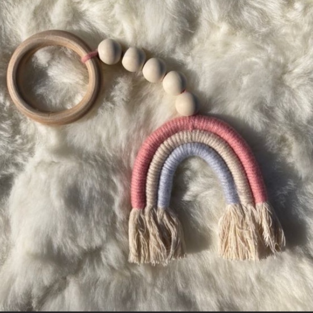 BOHO rainbow teething toy